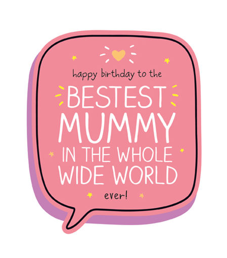 Picture of BESTEST MUMMY BIRTHDAY CARD